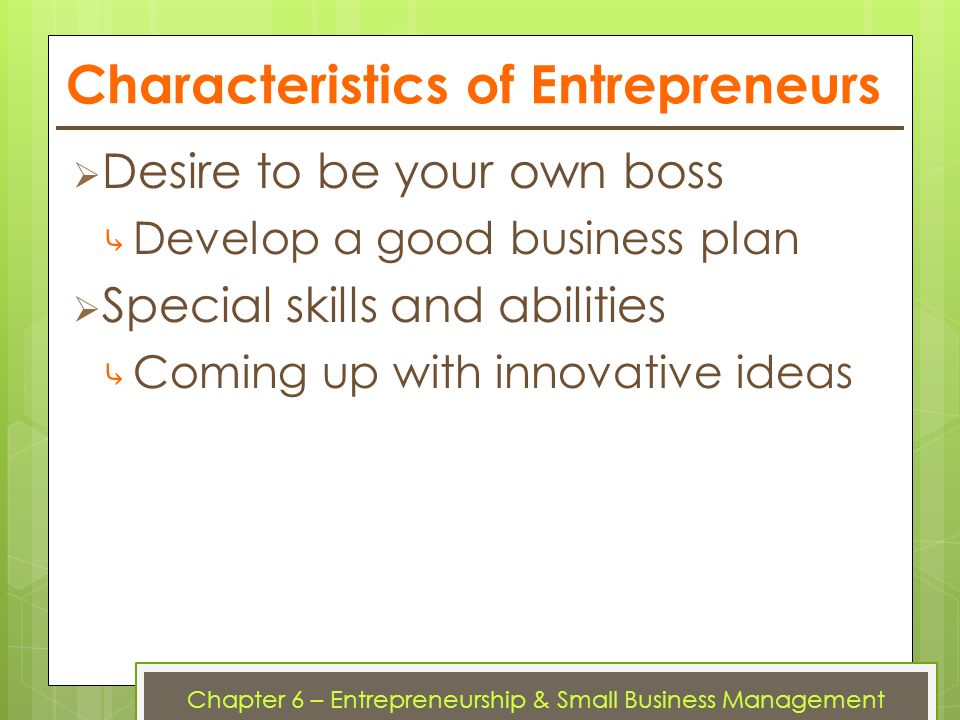 Characteristics Of Entrepreneur an Success Mantra